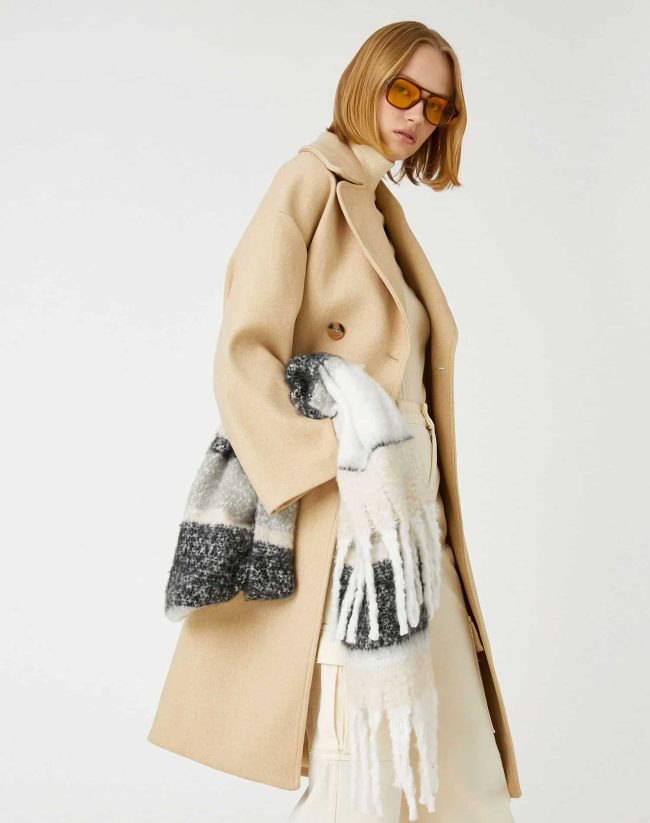Midi Length Cachet Coat Double Breasted Buttoned — изображение 2