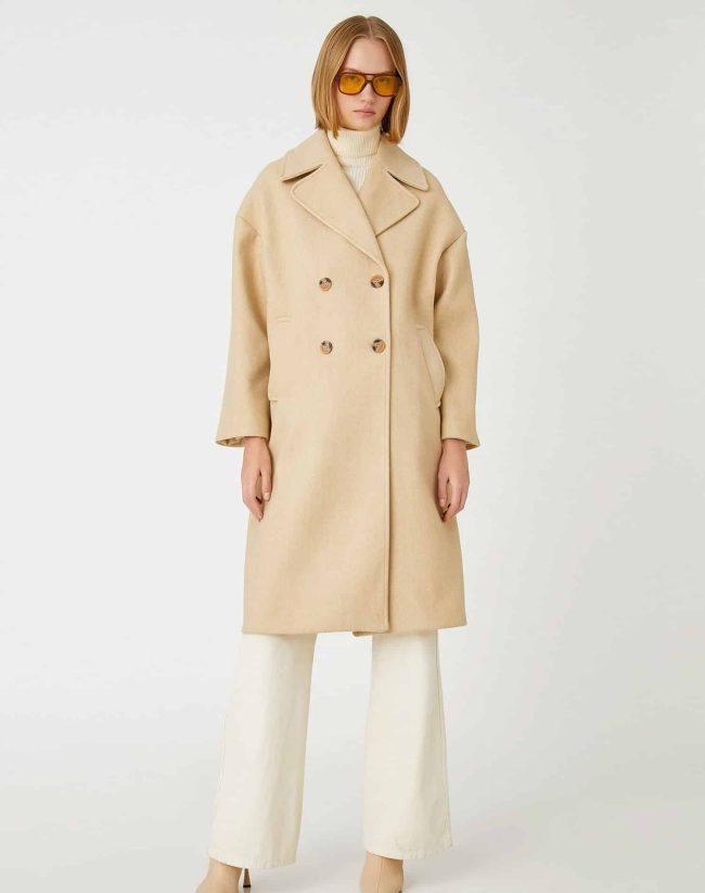 Midi Length Cachet Coat Double Breasted Buttoned — изображение 3