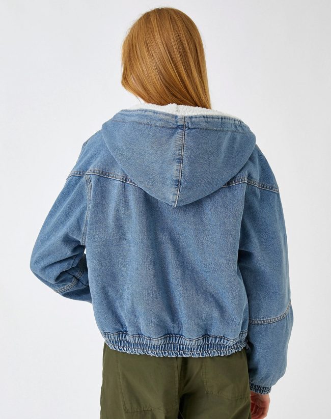 Denim Jacket Hooded Sherpa — изображение 4