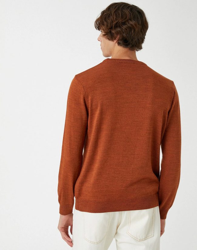 Orange Knitwear Sweater Crew Neck — изображение 4