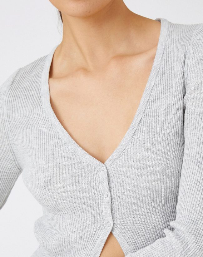 Knitwear Cardigan Slim Fit with Snap Fastener — изображение 5